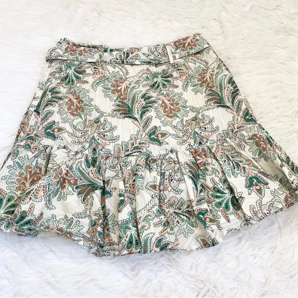 VERONICA BEARD MEMPHIS PAISLEY WRAP SKIRT - Picture 5 of 9